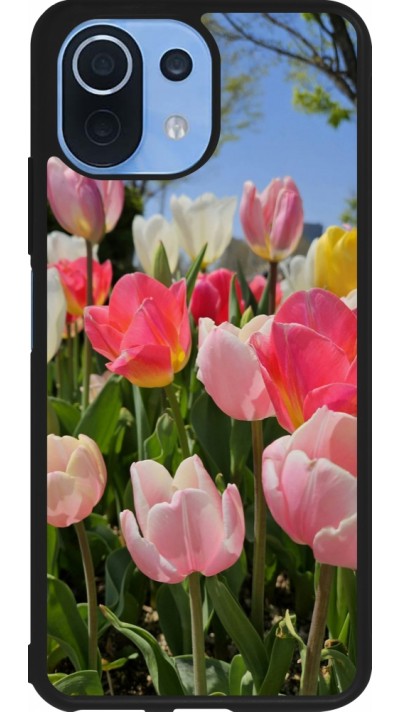 Xiaomi Mi 11 Lite 5G Case Hülle - Silikon schwarz Tulips 2026