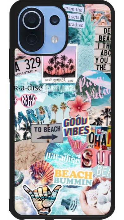 Xiaomi Mi 11 Lite 5G Case Hülle - Silikon schwarz Summer 20 collage
