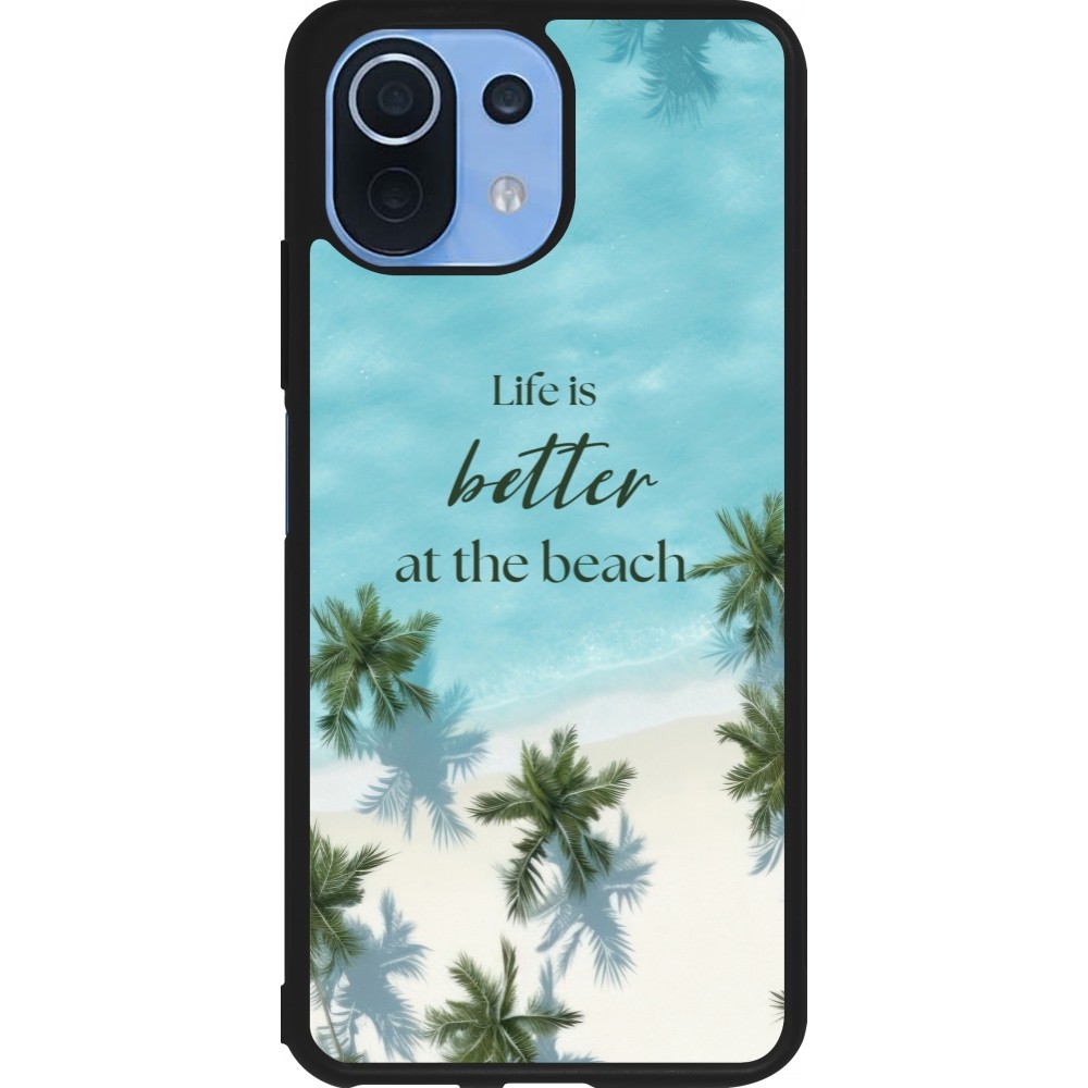 Xiaomi Mi 11 Lite 5G Case Hülle - Silikon schwarz Summer 2025 Life is better at the beach