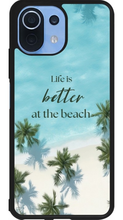 Xiaomi Mi 11 Lite 5G Case Hülle - Silikon schwarz Summer 2025 Life is better at the beach