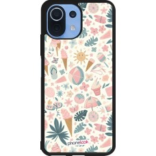 Xiaomi Mi 11 Lite 5G Case Hülle - Silikon schwarz Sommer Pink Muster