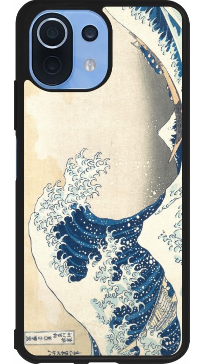 Xiaomi Mi 11 Lite 5G Case Hülle - Silikon schwarz Kunstbild - Die große Welle vor Kanagawa - Hokusai
