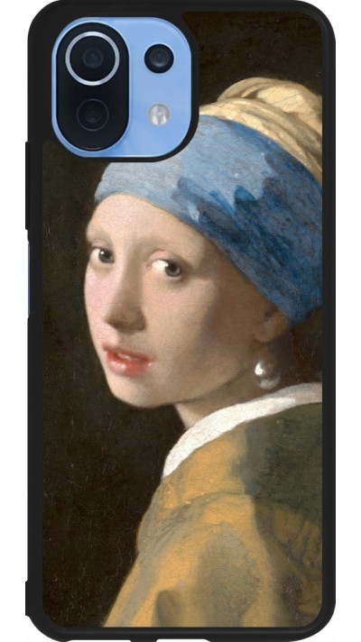 Xiaomi Mi 11 Lite 5G Case Hülle - Silikon schwarz Kunstbild - Das Mädchen mit dem Perlenohrring - Jan Vermeer