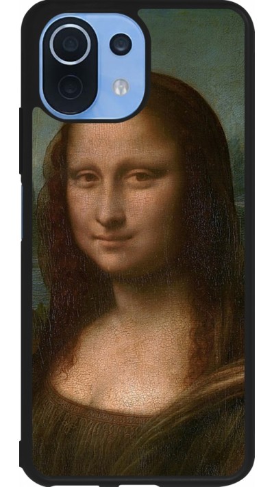 Xiaomi Mi 11 Lite 5G Case Hülle - Silikon schwarz Kunstbild - Mona Lisa - Leonardo de Vinci
