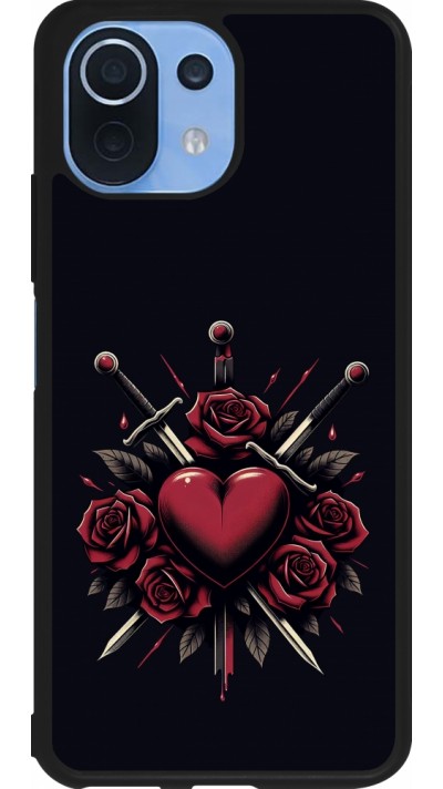 Xiaomi Mi 11 Lite 5G Case Hülle - Silikon schwarz Valentine 2024 gothic love