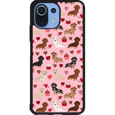 Xiaomi Mi 11 Lite 5G Case Hülle - Silikon schwarz Valentine 2024 puppy love