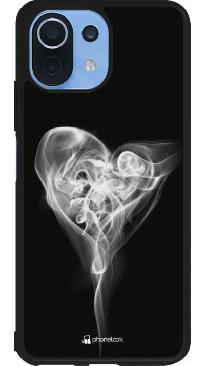 Xiaomi Mi 11 Lite 5G Case Hülle - Silikon schwarz Valentine 2022 Black Smoke