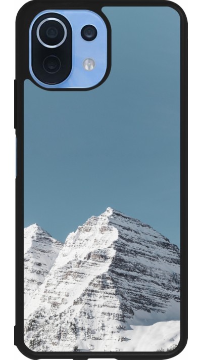 Xiaomi Mi 11 Lite 5G Case Hülle - Silikon schwarz Winter 22 blue sky mountain