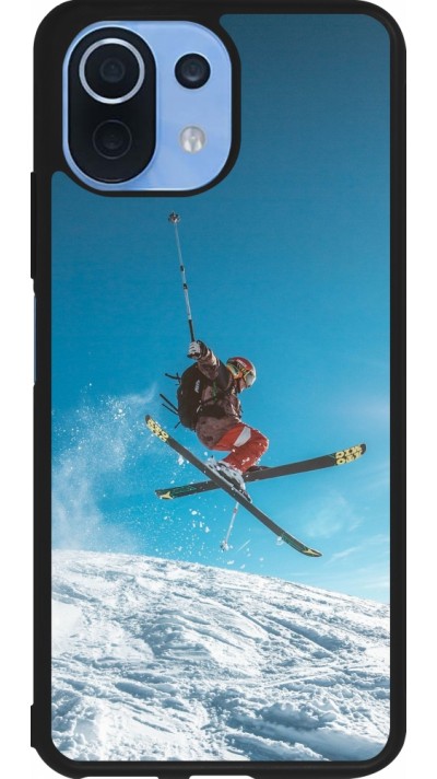 Xiaomi Mi 11 Lite 5G Case Hülle - Silikon schwarz Winter 22 Ski Jump