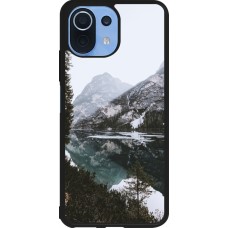 Xiaomi Mi 11 Lite 5G Case Hülle - Silikon schwarz Winter 22 snowy mountain and lake