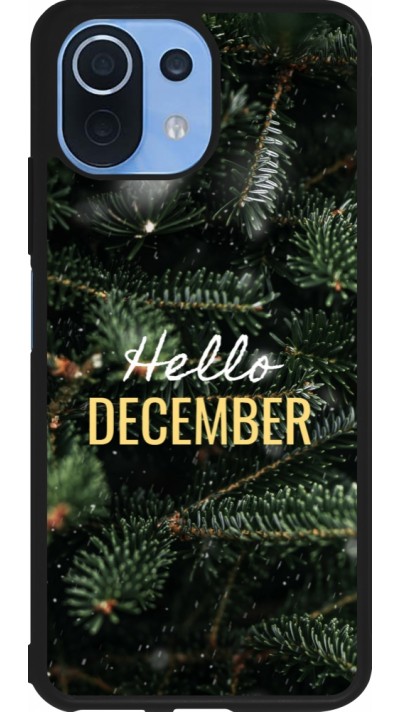 Xiaomi Mi 11 Lite 5G Case Hülle - Silikon schwarz Winter 25 Winter hello december