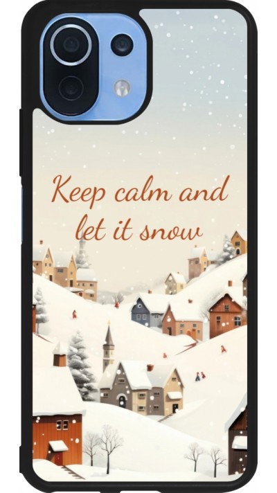Xiaomi Mi 11 Lite 5G Case Hülle - Silikon schwarz Winter 25 Winter Keep calm and let it snow