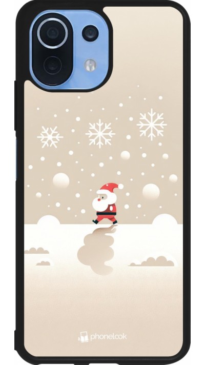 Xiaomi Mi 11 Lite 5G Case Hülle - Silikon schwarz Weihnachten 2023 Minimalistischer Weihnachtsmann