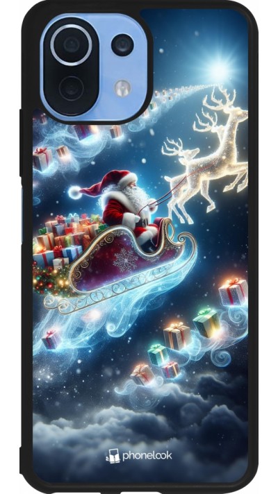 Xiaomi Mi 11 Lite 5G Case Hülle - Silikon schwarz Weihnachten 2023 Verzauberter Weihnachtsmann