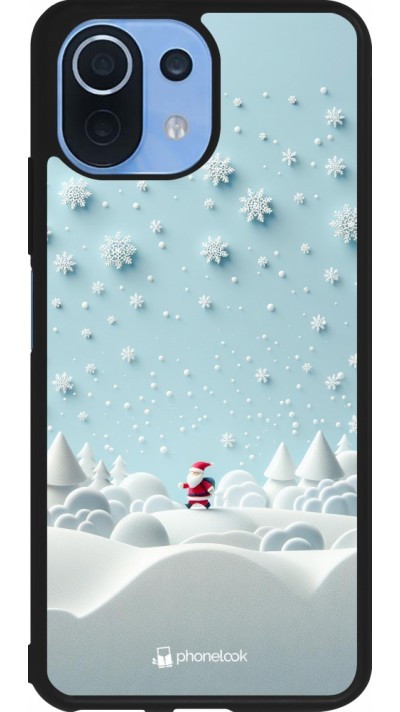 Xiaomi Mi 11 Lite 5G Case Hülle - Silikon schwarz Weihnachten 2023 Kleiner Vater Schneeflocke