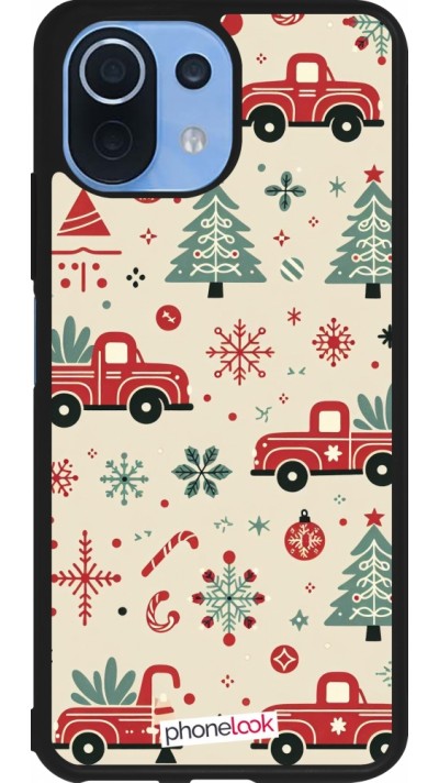 Xiaomi Mi 11 Lite 5G Case Hülle - Silikon schwarz Weihnachten 2024 Lkw Tanne