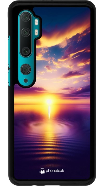 Xiaomi Mi Note 10 / Note 10 Pro Case Hülle - Sonnenuntergang gelb violett