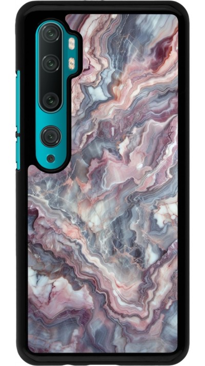 Xiaomi Mi Note 10 / Note 10 Pro Case Hülle - Violetter silberner Marmor