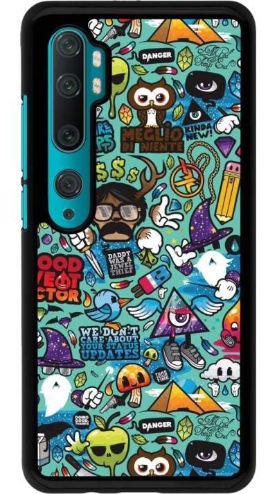 Coque Xiaomi Mi Note 10 / Note 10 Pro - Mixed Cartoons Turquoise
