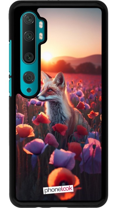 Xiaomi Mi Note 10 / Note 10 Pro Case Hülle - Purpurroter Fuchs bei Dammerung