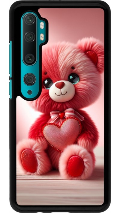 Xiaomi Mi Note 10 / Note 10 Pro Case Hülle - Valentin 2024 Rosaroter Teddybär