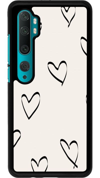 Xiaomi Mi Note 10 / Note 10 Pro Case Hülle - Valentine 2023 minimalist hearts