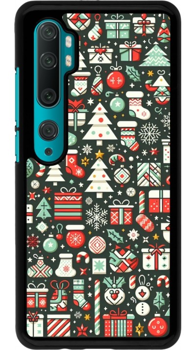 Xiaomi Mi Note 10 / Note 10 Pro Case Hülle - Weihnachten 2023 Flachmuster