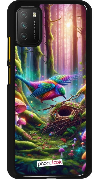 Xiaomi Poco M3 Case Hülle - Vogel Nest Wald
