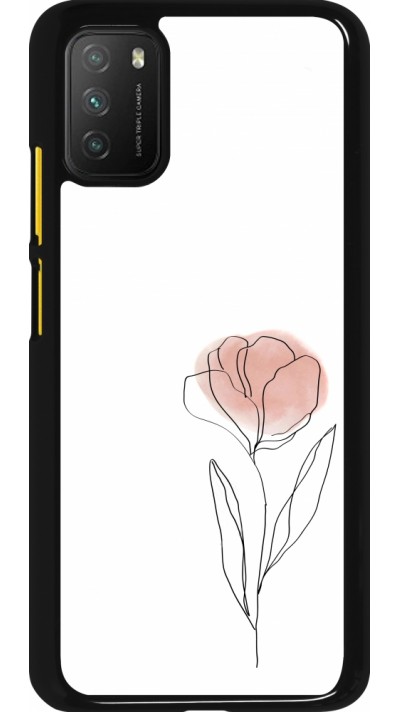 Xiaomi Poco M3 Case Hülle - Spring 23 minimalist flower