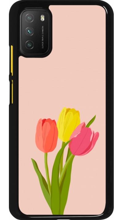 Xiaomi Poco M3 Case Hülle - Spring 23 tulip trio