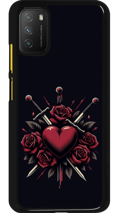 Xiaomi Poco M3 Case Hülle - Valentine 2024 gothic love