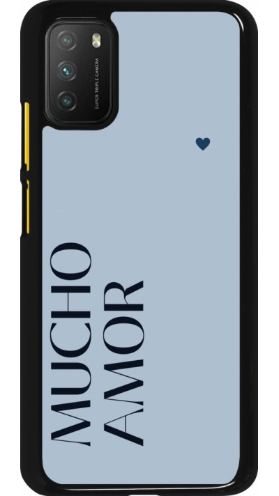 Xiaomi Poco M3 Case Hülle - Valentine 2024 mucho amor azul