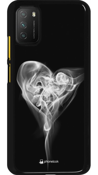 Xiaomi Poco M3 Case Hülle - Valentine 2022 Black Smoke