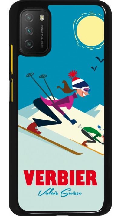 Xiaomi Poco M3 Case Hülle - Verbier Ski Downhill