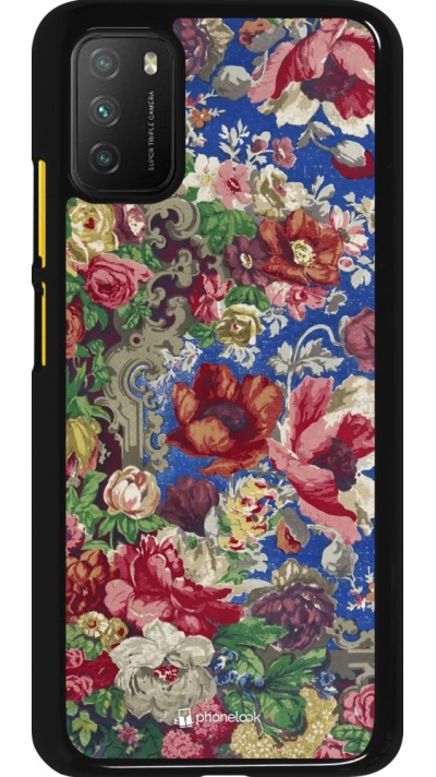 Xiaomi Poco M3 Case Hülle - Vintage Art Flowers