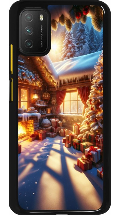 Xiaomi Poco M3 Case Hülle - Weihnachten Chalet Feerie