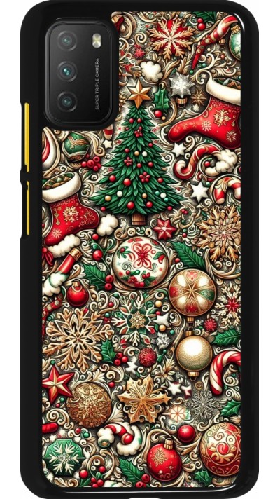 Xiaomi Poco M3 Case Hülle - Weihnachten 2023 Mikromuster