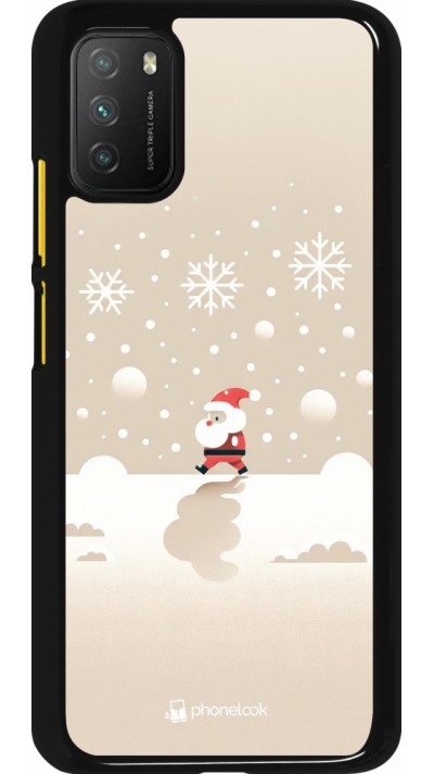 Xiaomi Poco M3 Case Hülle - Weihnachten 2023 Minimalistischer Weihnachtsmann