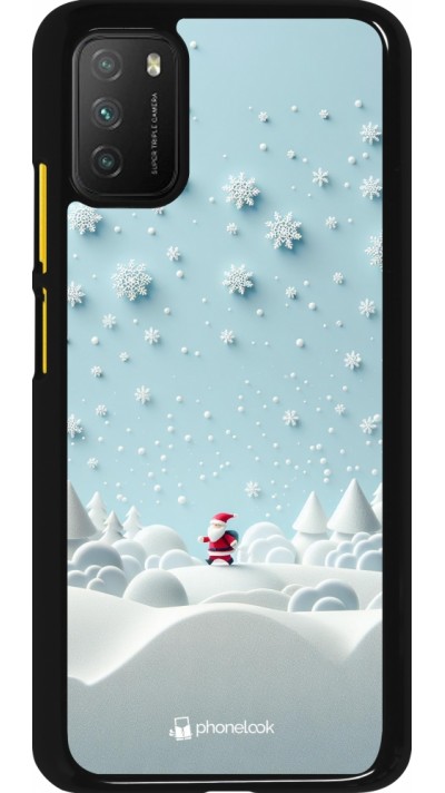 Xiaomi Poco M3 Case Hülle - Weihnachten 2023 Kleiner Vater Schneeflocke