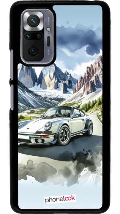 Xiaomi Redmi Note 10 Pro Case Hülle - Porsche 911 Berg Aquarell