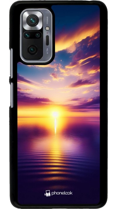 Xiaomi Redmi Note 10 Pro Case Hülle - Sonnenuntergang gelb violett