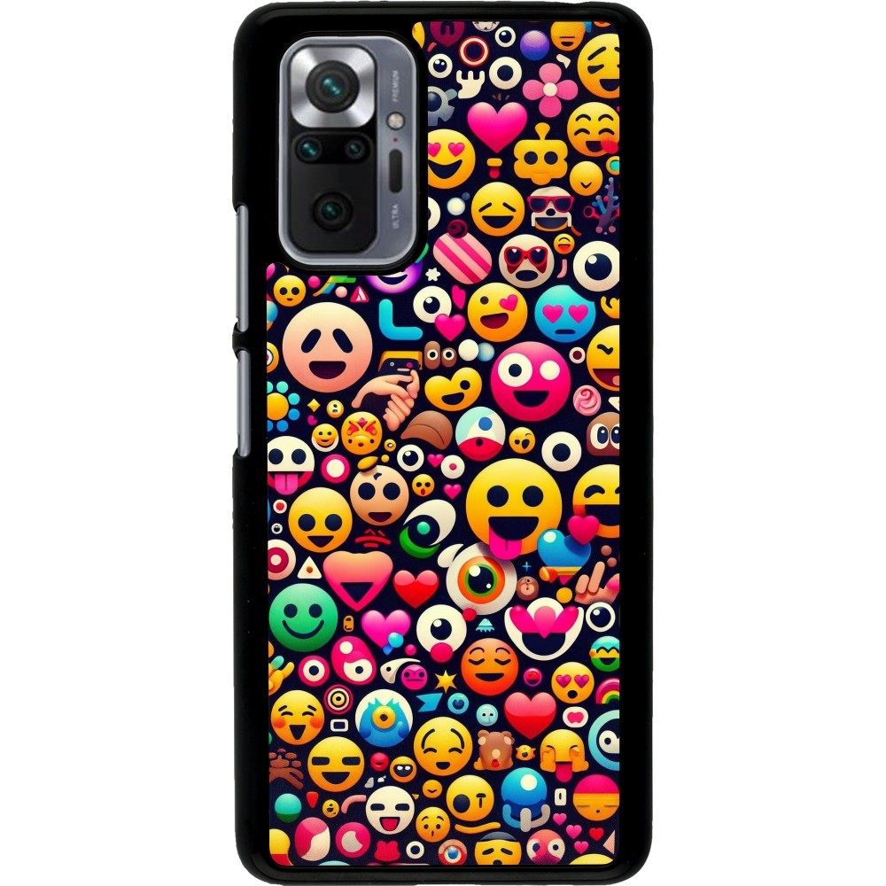 Xiaomi Redmi Note 10 Pro Case Hülle - Emoji Mix Farbe