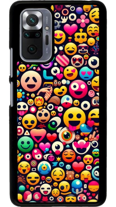 Xiaomi Redmi Note 10 Pro Case Hülle - Emoji Mix Farbe