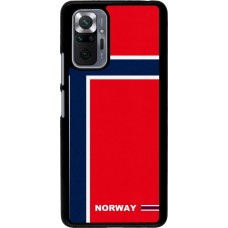 Xiaomi Redmi Note 10 Pro Case Hülle - Norwegen 2026 personalisierbares Fussballtrikot