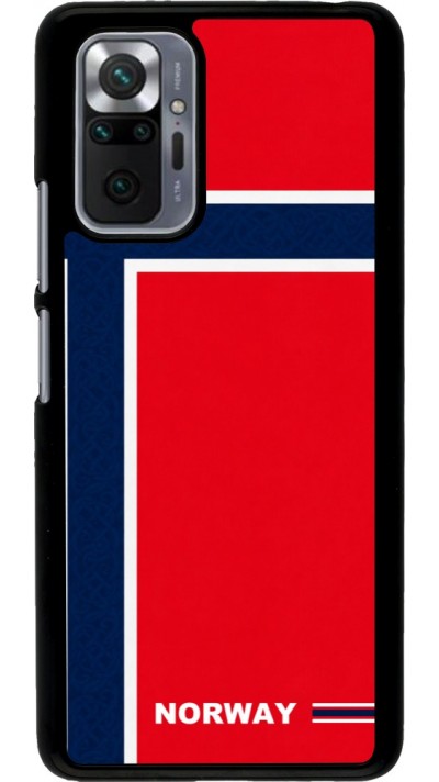 Xiaomi Redmi Note 10 Pro Case Hülle - Norwegen 2026 personalisierbares Fussballtrikot