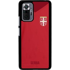 Xiaomi Redmi Note 10 Pro Case Hülle - Serbien 2022 personalisierbares Fussballtrikot