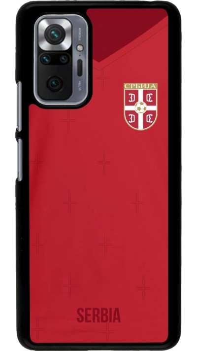 Xiaomi Redmi Note 10 Pro Case Hülle - Serbien 2022 personalisierbares Fussballtrikot