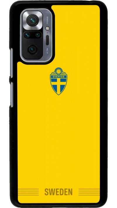 Xiaomi Redmi Note 10 Pro Case Hülle - Schweden 2026 personalisierbares Fussballtrikot