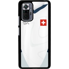 Xiaomi Redmi Note 10 Pro Case Hülle - Schweiz Away personalisierbares Fussballtrikot