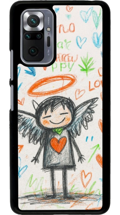 Coque Xiaomi Redmi Note 10 Pro - Little Angel Sketch Love